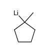 (1-methylcyclopentyl)lithium Structure