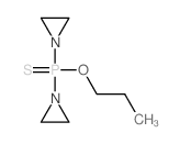 Phosphinothioic acid,bis(1-aziridinyl)-, O-propyl ester (6CI,7CI,8CI,9CI)结构式