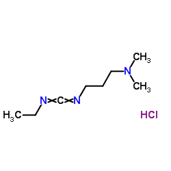 1-乙基-(3-二甲基氨基丙基)碳二亚胺盐酸盐结构式