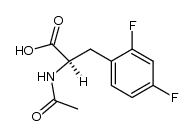 (R)-2-acetamido-3-(2,4-difluorophenyl)propanoic acid Structure