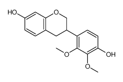 3,4-Dihydro-3-(4-hydroxy-2,3-dimethoxyphenyl)-2H-1-benzopyran-7-ol structure