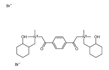 (2-hydroxycyclohexyl)methyl-[2-[4-[2-[(2-hydroxycyclohexyl)methyl-dimethylazaniumyl]acetyl]phenyl]-2-oxoethyl]-dimethylazanium,dibromide结构式