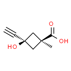 Cyclobutanecarboxylic acid, 3-ethynyl-3-hydroxy-1-methyl-, cis- (9CI)图片