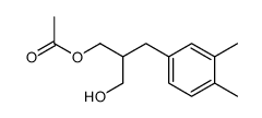 2-(3,4-diMethylbenzyl)-3-hydroxypropyl acetate Structure