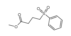 methyl 4-phenylsulfonylbutanoate结构式