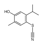 (4-hydroxy-5-methyl-2-propan-2-ylphenyl) thiocyanate结构式