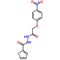 N'-[(4-Nitrophenoxy)acetyl]-2-thiophenecarbohydrazide Structure