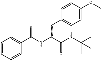 n-(1-((tert-butylamino)carbonyl)-2-(4-methoxyphenyl)vinyl)benzamide结构式