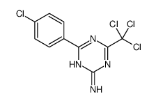 4-(4-chlorophenyl)-6-(trichloromethyl)-1,3,5-triazin-2-amine结构式