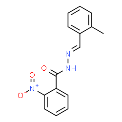 N'-(2-methylbenzylidene)-2-nitrobenzohydrazide结构式