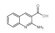 3-Quinolinecarboxylicacid, 2-amino- structure