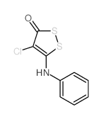 3H-1,2-Dithiol-3-one,4-chloro-5-(phenylamino)-结构式