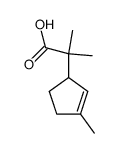 2-methyl-2-(3-methyl-cyclopent-2-enyl)-propionic acid Structure