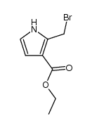 ethyl 2-(bromomethyl)-1H-pyrrole-3-carboxylate结构式