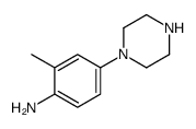 Benzenamine, 2-methyl-4-(1-piperazinyl)- (9CI) structure