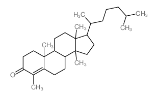 4,10,13,14-tetramethyl-17-(6-methylheptan-2-yl)-2,6,7,8,9,11,12,15,16,17-decahydro-1H-cyclopenta[a]phenanthren-3-one结构式