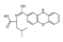 N-(10H-Phenothiazin-2-ylcarbonyl)-L-leucine结构式