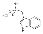 TRYPTAMINE-α,α-D2 HCL结构式