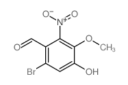 Benzaldehyde,6-bromo-4-hydroxy-3-methoxy-2-nitro-结构式