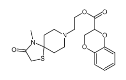 2-(4-methyl-3-oxo-1-thia-4,8-diazaspiro[4.5]decan-8-yl)ethyl 2,3-dihydro-1,4-benzodioxine-3-carboxylate结构式