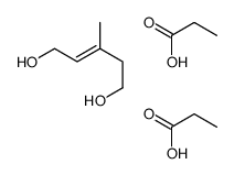 3-methylpent-2-ene-1,5-diol,propanoic acid结构式