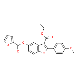 ethyl 5-((furan-2-carbonyl)oxy)-2-(4-methoxyphenyl)benzofuran-3-carboxylate picture