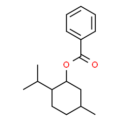 ()-(1α,2β,5α)-2-(isopropyl)-5-methylcyclohexyl benzoate structure