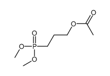 3-dimethoxyphosphorylpropyl acetate Structure