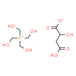 TETRAKIS(HYDROXYMETHYL)PHOSPHONIUMHYDROXYBUTANEDIOATE结构式