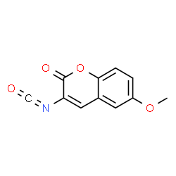 2H-1-Benzopyran-2-one,3-isocyanato-6-methoxy-(9CI)结构式