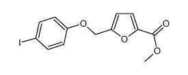 5-(4-iodo-phenoxymethyl)-furan-2-carboxylic acid methyl ester结构式