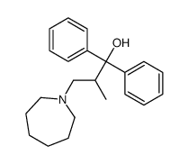 3-(azepan-1-yl)-2-methyl-1,1-diphenylpropan-1-ol结构式