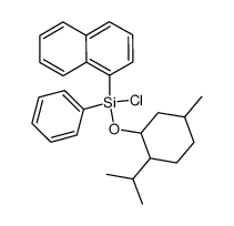 chloro((2-isopropyl-5-methylcyclohexyl)oxy)(naphthalen-1-yl)(phenyl)silane结构式