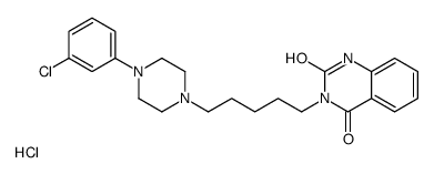 3-[5-[4-(3-chlorophenyl)piperazin-1-yl]pentyl]-1H-quinazoline-2,4-dione,hydrochloride Structure