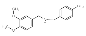 N-[(3,4-dimethoxyphenyl)methyl]-1-(4-methylphenyl)methanamine结构式