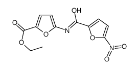 ethyl 5-[(5-nitrofuran-2-carbonyl)amino]furan-2-carboxylate结构式