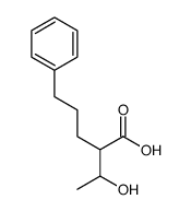 2-(1-Hydroxyethyl)-5-phenylpentanoic acid结构式