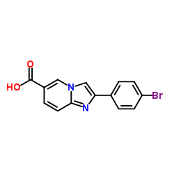 2-(4-Bromophenyl)imidazo[1,2-a]pyridine-6-carboxylic acid Structure