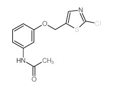 N-[3-[(2-氯-5-噻唑)甲氧基]苯基]-乙酰胺结构式