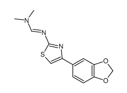 N'-[4-(1,3-benzodioxol-5-yl)-1,3-thiazol-2-yl]-N,N-dimethylmethanimidamide结构式