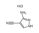 3-amino-4-cyanopyrazole-hydrochloride结构式