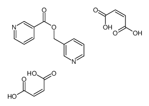 but-2-enedioic acid,pyridin-3-ylmethyl pyridine-3-carboxylate结构式