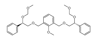 2-methoxy-1,3-bis[(4R)-4-methoxymethoxy-4-phenyl-2-oxobutyl]benzene结构式