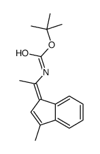 N-[1-(3-Methyl-1H-inden-1-ylidene)ethyl]carbamic acid tert-butyl ester Structure