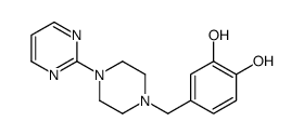 4-[(4-pyrimidin-2-ylpiperazin-1-yl)methyl]benzene-1,2-diol结构式