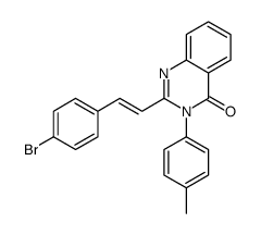 2-[(E)-2-(4-bromophenyl)ethenyl]-3-(4-methylphenyl)quinazolin-4-one Structure