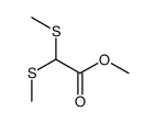 methyl 2,2-bis(methylsulfanyl)acetate结构式