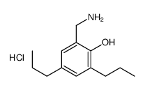 2-(AMINOMETHYL)-4,6-DIPROPYLPHENOL HYDROCHLORIDE结构式