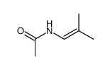 N-(2-methylprop-1-enyl)acetamide结构式