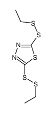 2,5-bis(ethyldisulfanyl)-1,3,4-thiadiazole结构式